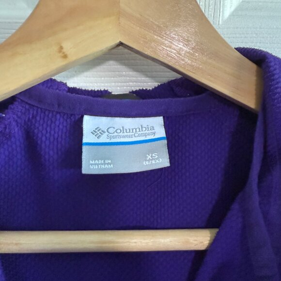 COLUMBIA Omni-Shield Girls Hooded Zip Purple Jacket Size XS - Picture 4 of 12